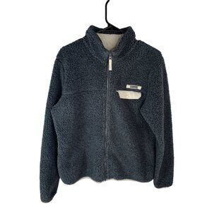 Columbia XL Fleece Jacket Sherpa Full Zip Gray Outerwear